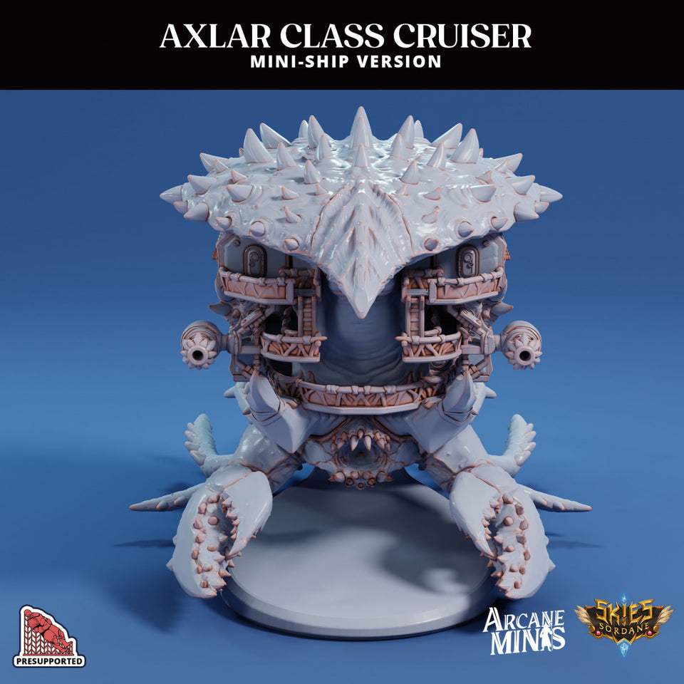 3D Printed Sordane Publishing Arcane Minis  Mini Ship - Aldarra Axlar Cruiser 28 32mm D&D