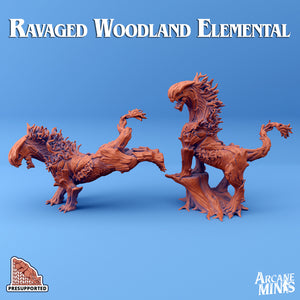 3D Printed Sordane Publishing Ravaged Woodland Elemental AC Adventure Friends in High Places 28 32mm D&D
