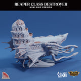 3D Printed Sordane Publishing Arcane Minis Mini Ship - Hivemind Reaper 28 32mm D&D