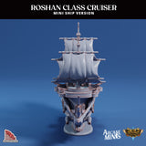 3D Printed Sordane Publishing Arcane Minis The Roshan Cruiser Mini Ships 28 32mm D&D