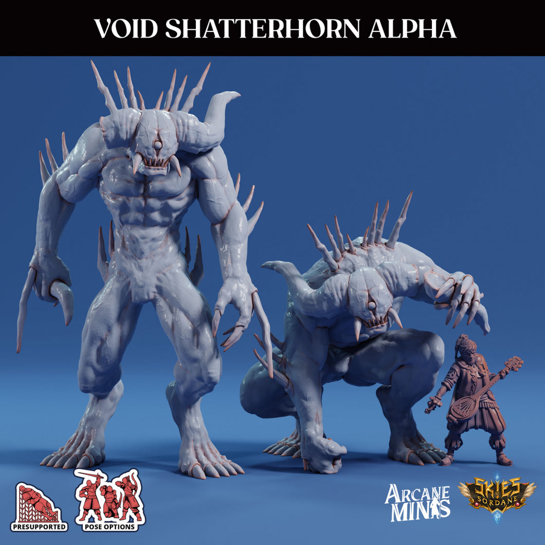 3D Printed Sordane Publishing Echoes of Madness - A Sordane Stories Void Shatterhorn Alpha 28 32mm D&D