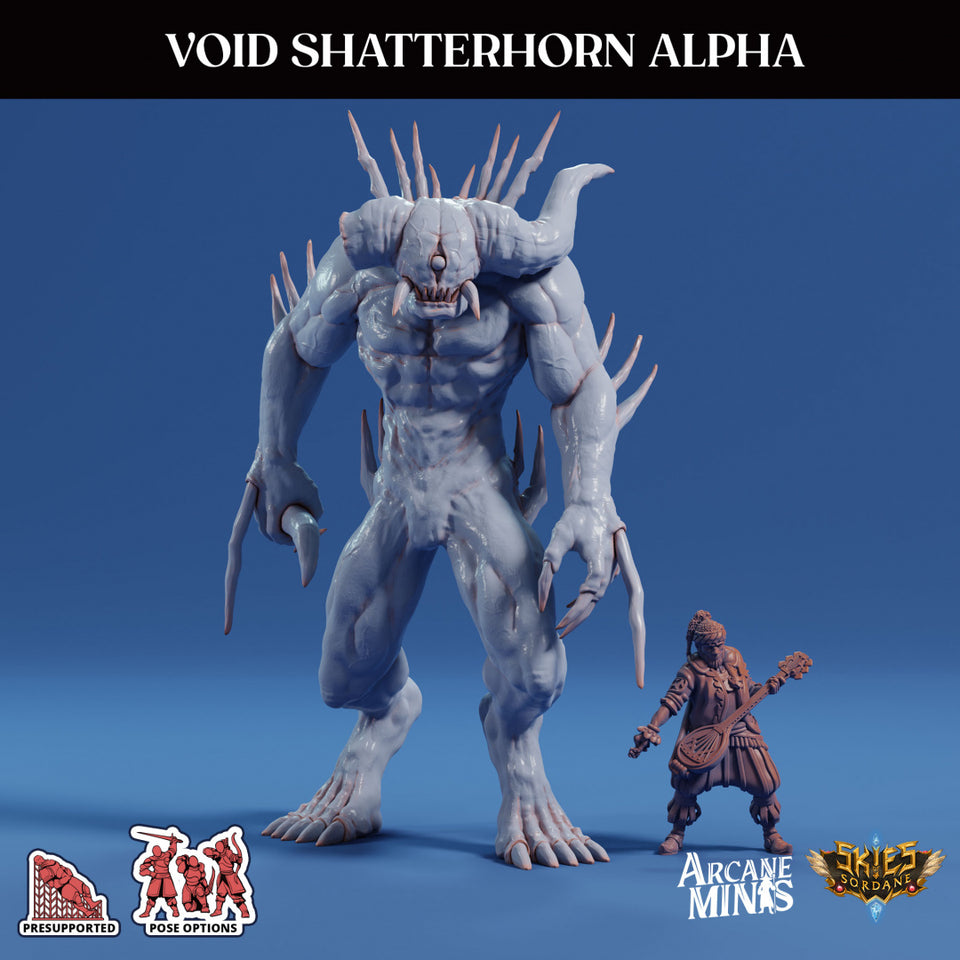 3D Printed Sordane Publishing Echoes of Madness - A Sordane Stories Void Shatterhorn Alpha 28 32mm D&D