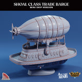 3D Printed Sordane Publishing Arcane Minis Mini Ship - Shoal Trade Barge 28 32mm D&D