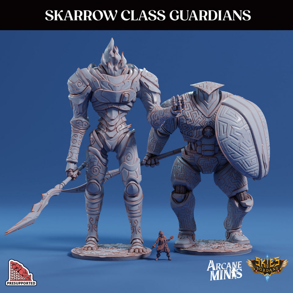 3D Printed Sordane Publishing Skarrow Class Guardians 28 32mm D&D