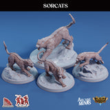 3D Printed Sordane Publishing Sorcats 28 32mm D&D