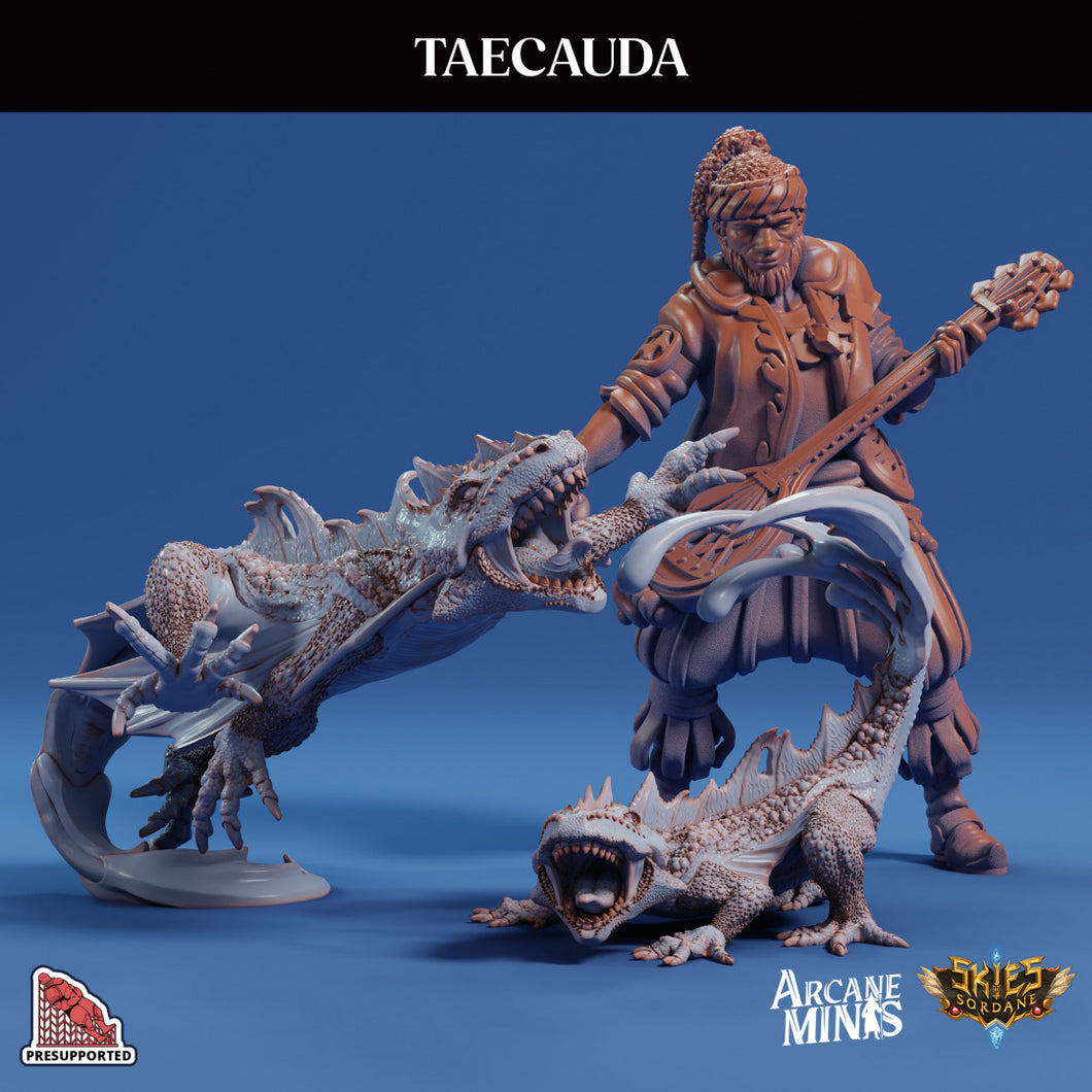 3D Printed Sordane Publishing Taecuauda Lizards AC Adventure The Lost Fleet 28 32mm D&D