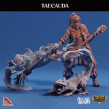 3D Printed Sordane Publishing Taecuauda Lizards AC Adventure The Lost Fleet 28 32mm D&D
