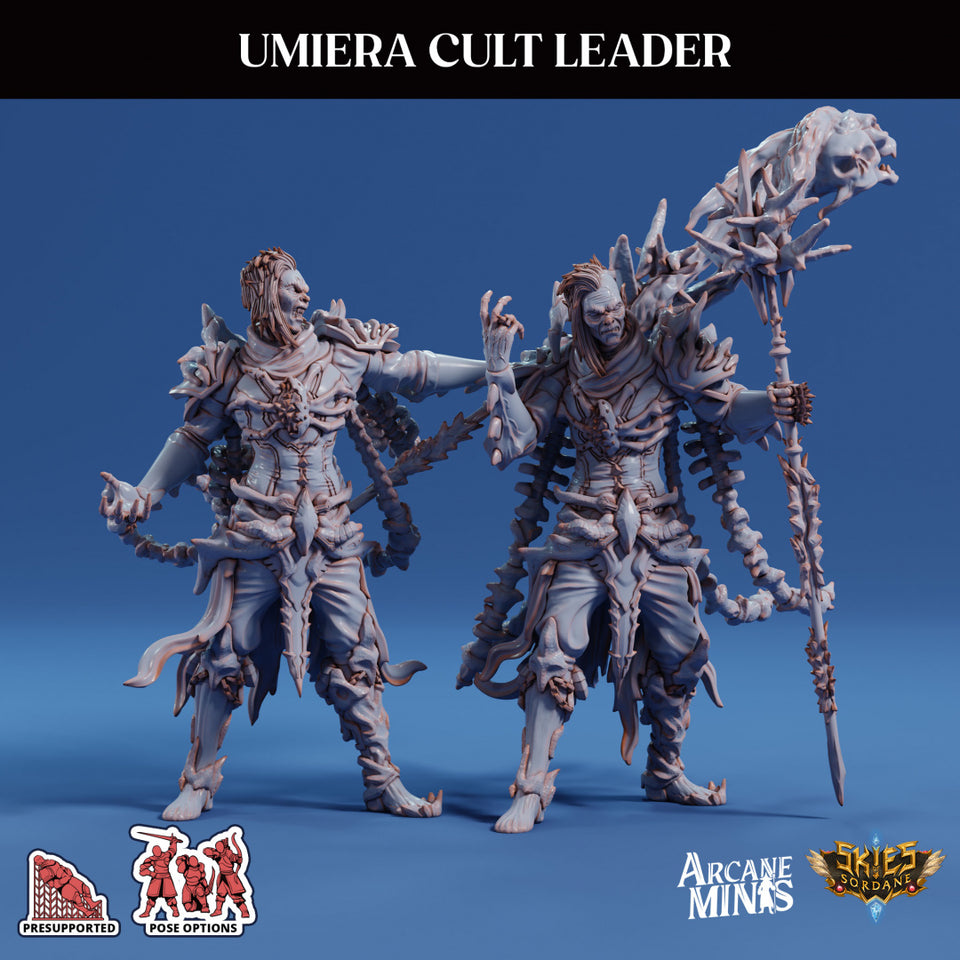 3D Printed Sordane Publishing Arcane Minis Cult Leader Umiera Cult of Umiera 28 32mm D&D