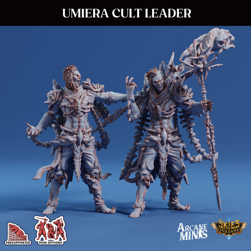 3D Printed Sordane Publishing Arcane Minis Cult Leader Umiera Cult of Umiera 28 32mm D&D