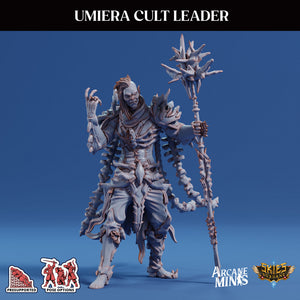 3D Printed Sordane Publishing Arcane Minis Cult Leader Umiera Cult of Umiera 28 32mm D&D