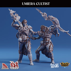 3D Printed Sordane Publishing Arcane Minis Umiera Cultist 1 Cult of Umiera 28 32mm D&D