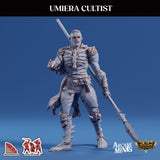 3D Printed Sordane Publishing Arcane Minis Umiera Cultist 2 Cult of Umiera 28 32mm D&D