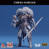 3D Printed Sordane Publishing Arcane Minis Umiera Male Warlock Cult of Umiera28 32mm D&D