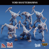 3D Printed Sordane Publishing Echoes of Madness - A Sordane Stories Cuthari Tentacles Void Shatterhorns Pack 28 32mm D&D