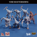 3D Printed Sordane Publishing Echoes of Madness - A Sordane Stories Cuthari Tentacles Void Shatterhorns Pack 28 32mm D&D