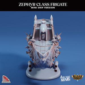 3D Printed Sordane Publishing Arcane Minis Mini Ship - Zephyr Assault Frigate 28 32mm D&D