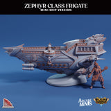 3D Printed Sordane Publishing Arcane Minis Mini Ship - Zephyr Assault Frigate 28 32mm D&D