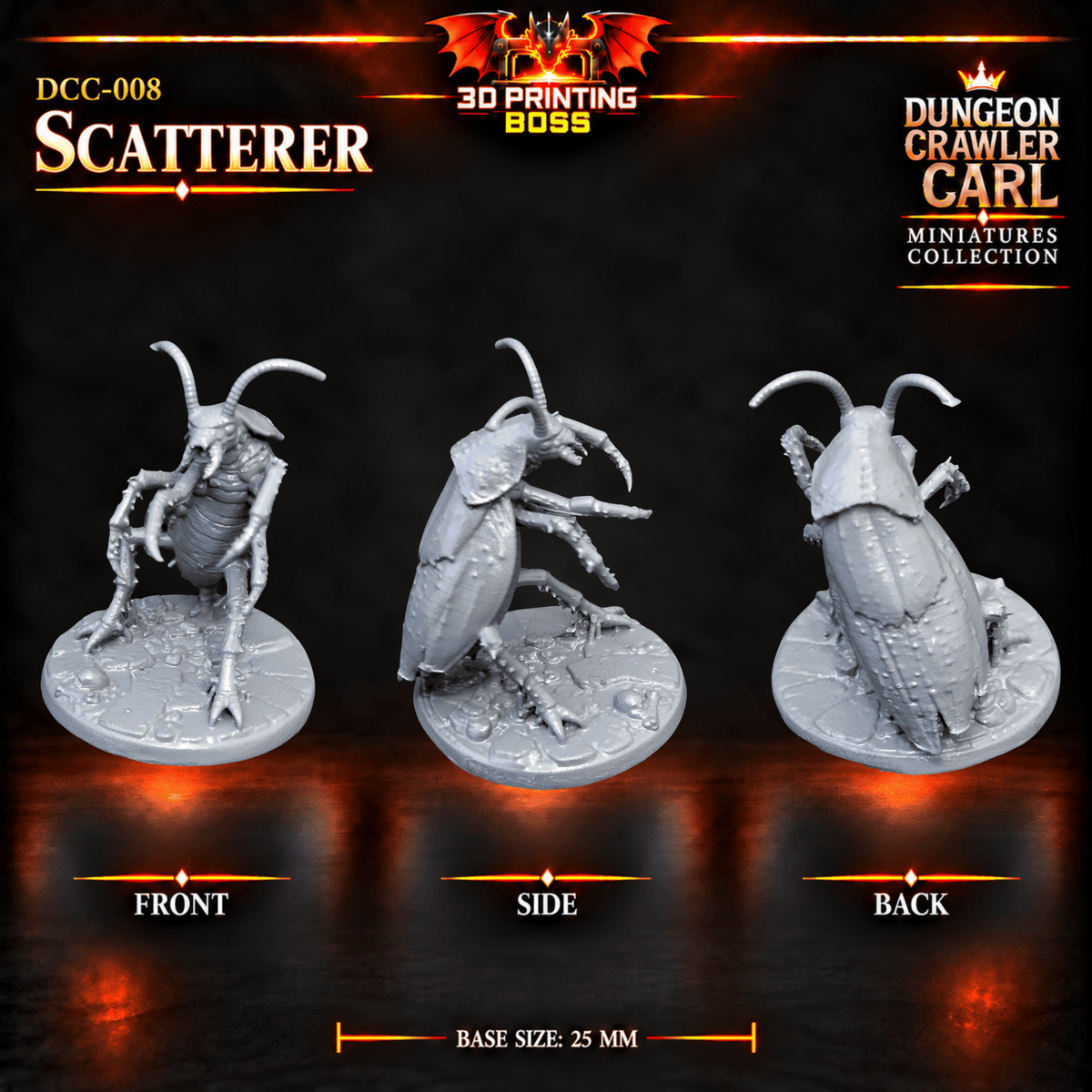 Fantastic Plants and Rocks Tabletop Terrain 3D Printed Dungeon Crawler Carl Miniature Collection Book One DCC-008 - Scatterer - 32mm