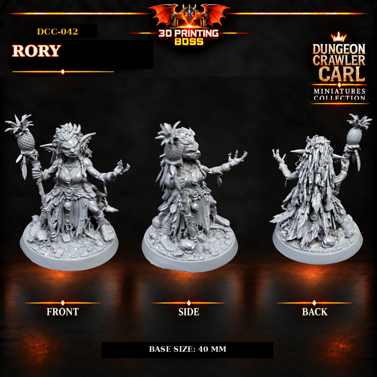 Fantastic Plants and Rocks Tabletop Terrain 3D Printed Dungeon Crawler Carl Miniature Collection Book One DCC-042 - Rory - 32mm