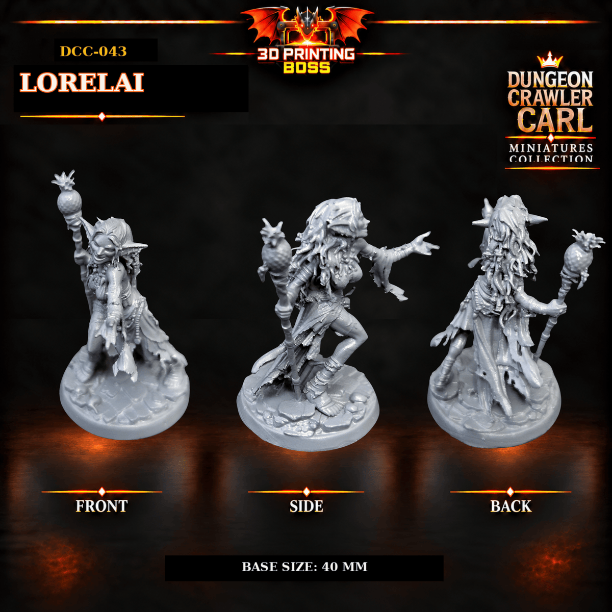 Fantastic Plants and Rocks Tabletop Terrain 3D Printed Dungeon Crawler Carl Miniature Collection Book One DCC-043 - Lorelai - 32mm