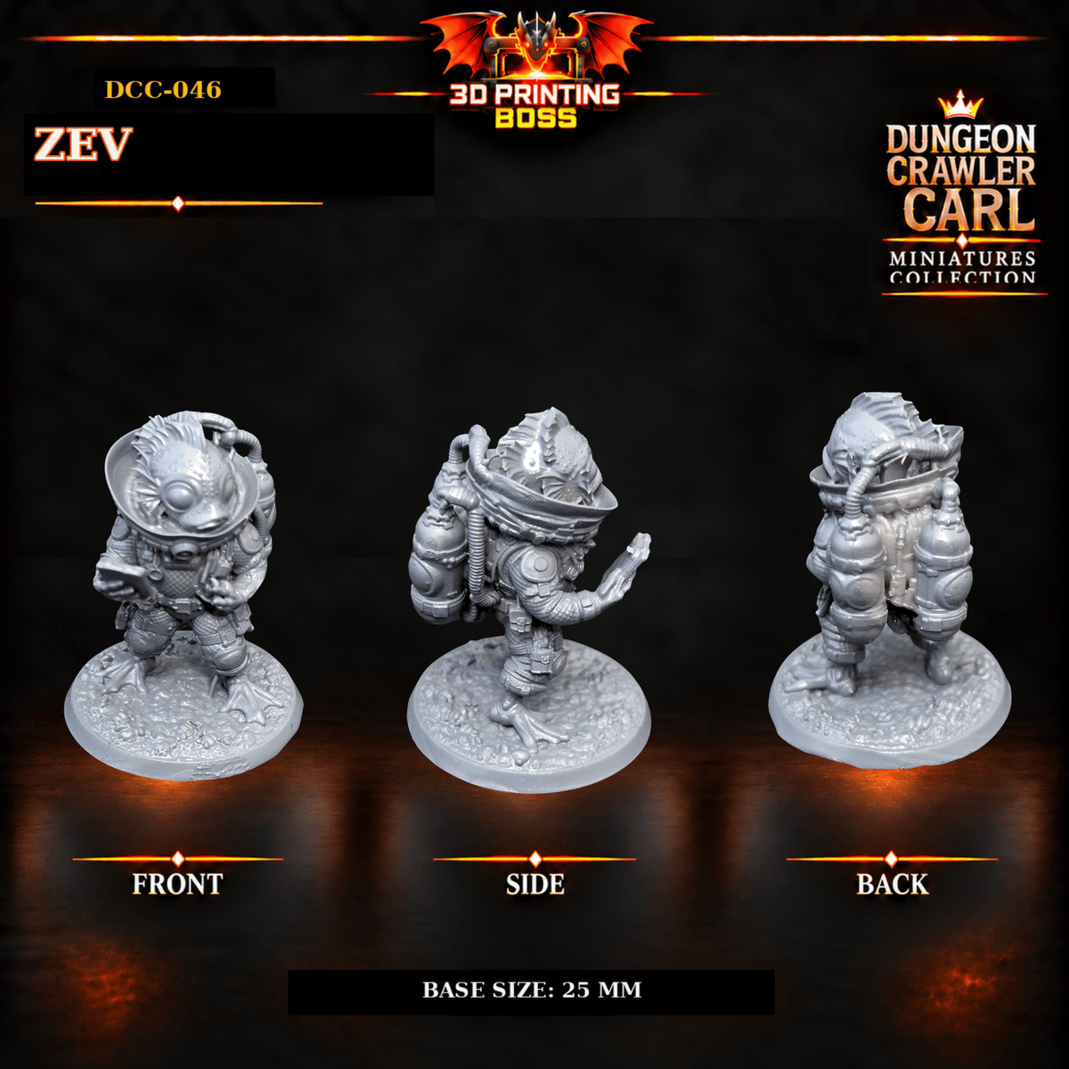 Fantastic Plants and Rocks Tabletop Terrain 3D Printed Dungeon Crawler Carl Miniature Collection Book One DCC-046 - Zev - 32mm