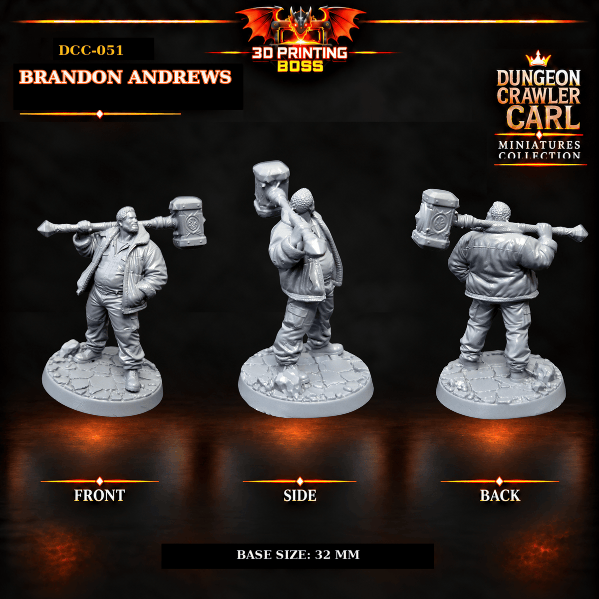 Fantastic Plants and Rocks Tabletop Terrain 3D Printed Dungeon Crawler Carl Miniature Collection Book One DCC-051 - Brandon Andrews- 32mm