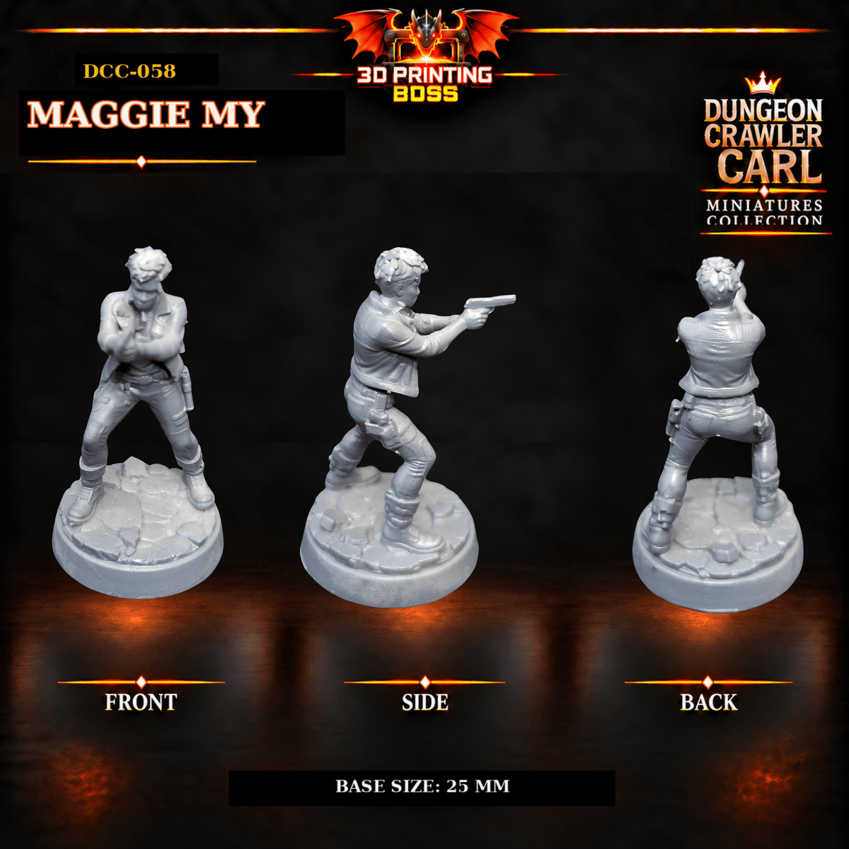 Fantastic Plants and Rocks Tabletop Terrain 3D Printed Dungeon Crawler Carl Miniature Collection Book One DCC-058 - Maggie My - 32mm