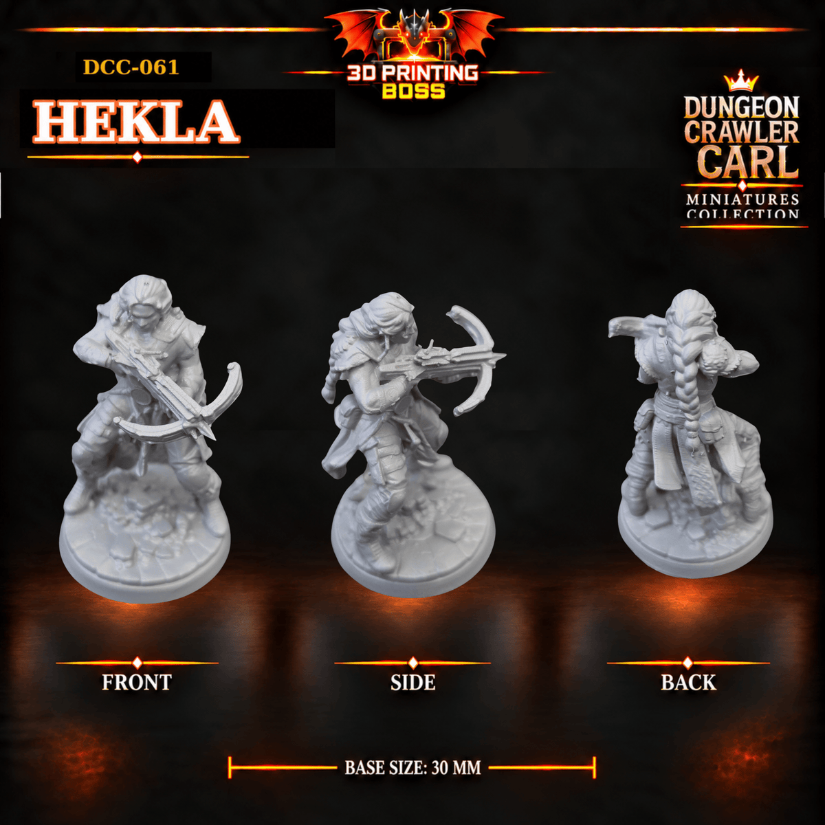 Fantastic Plants and Rocks Tabletop Terrain 3D Printed Dungeon Crawler Carl Miniature Collection Book One DCC-061 - Hekla - 32mm