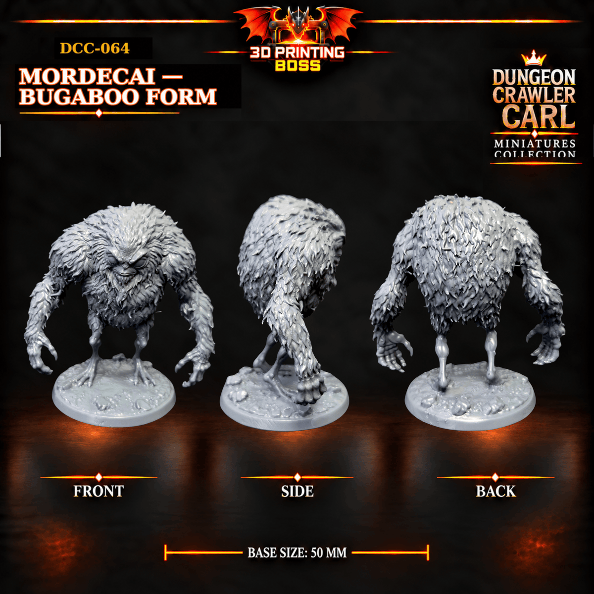 Fantastic Plants and Rocks Tabletop Terrain 3D Printed Dungeon Crawler Carl Miniature Collection Book One DCC-064 - Mordecai - Bugaboo Form - 32mm