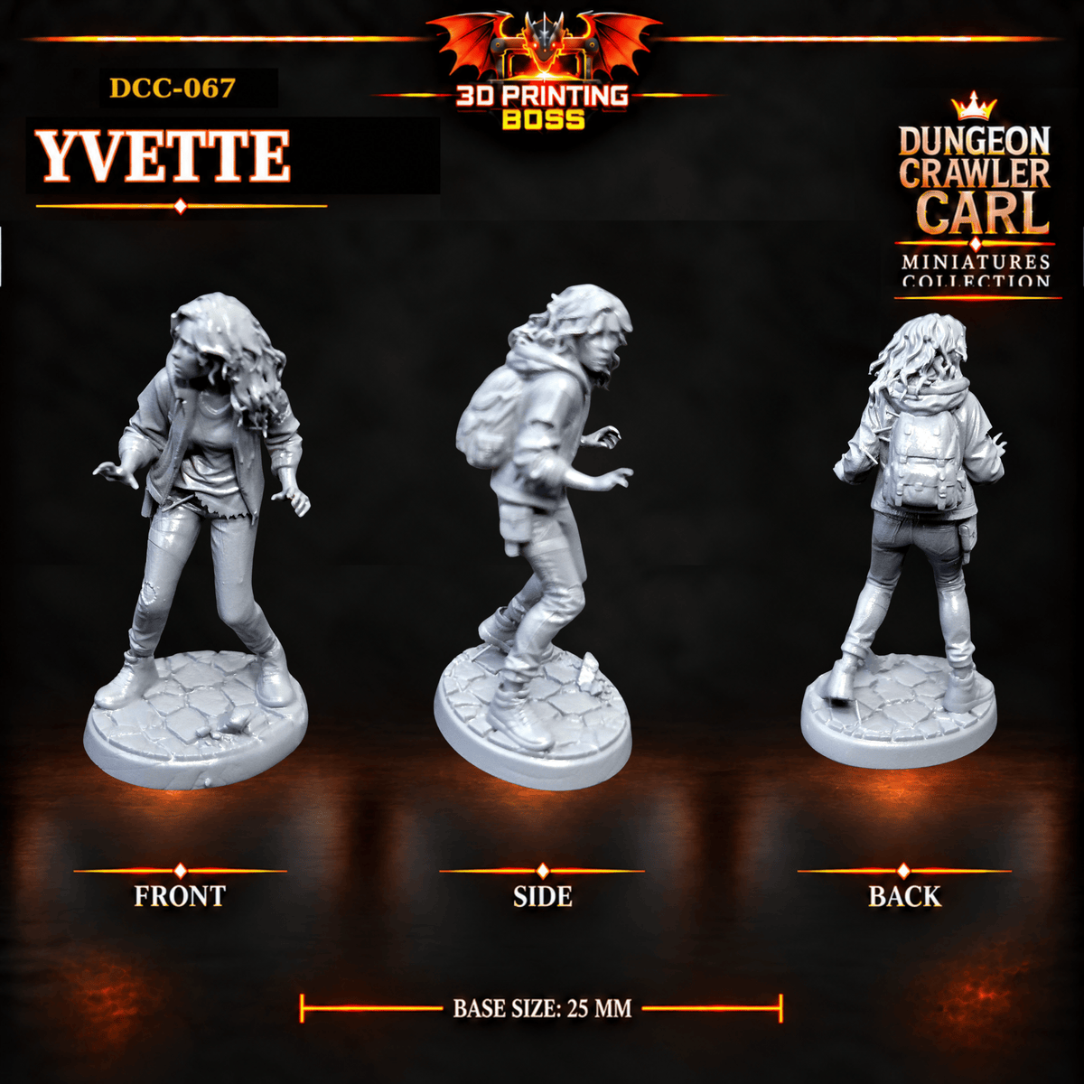 Fantastic Plants and Rocks Tabletop Terrain 3D Printed Dungeon Crawler Carl Miniature Collection Book One DCC-066 - Yvette - 32mm