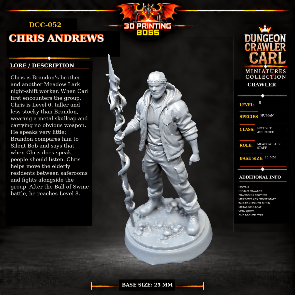Fantastic Plants and Rocks Tabletop Terrain Chris Andrews / Yes 3D Printed Dungeon Crawler Carl Miniature Collection Book One DCC-052 - Chris Andrews - 32mm