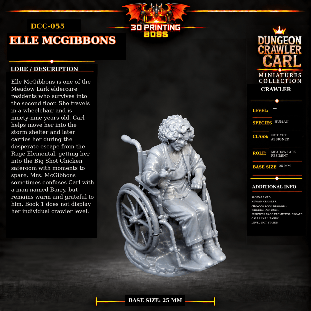 Fantastic Plants and Rocks Tabletop Terrain Elle McGibbons / Yes 3D Printed Dungeon Crawler Carl Miniature Collection Book One DCC-055 - Elle McGibbons - 32mm