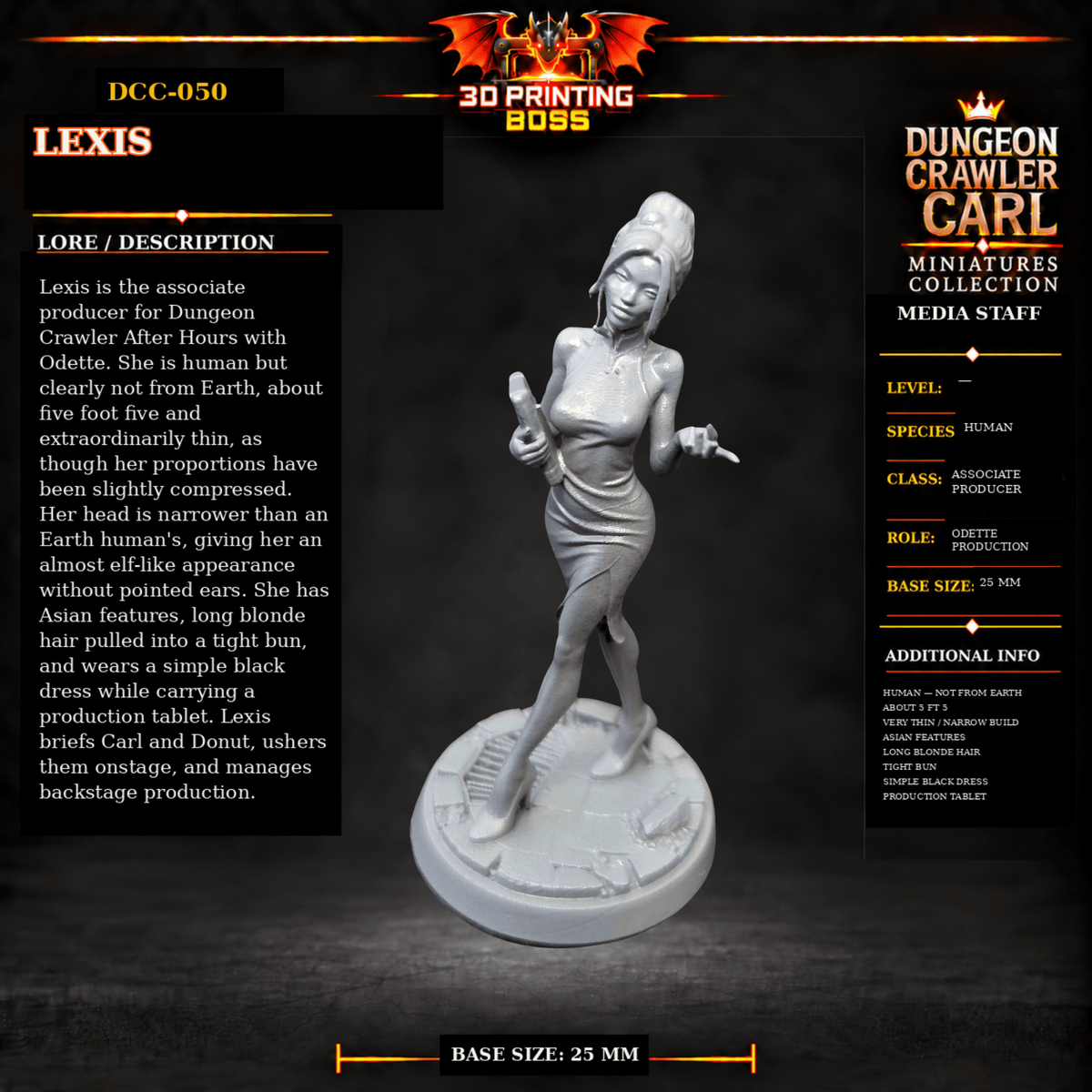 Fantastic Plants and Rocks Tabletop Terrain Lexis / Yes 3D Printed Dungeon Crawler Carl Miniature Collection Book One DCC-050 - Lexis - 32mm