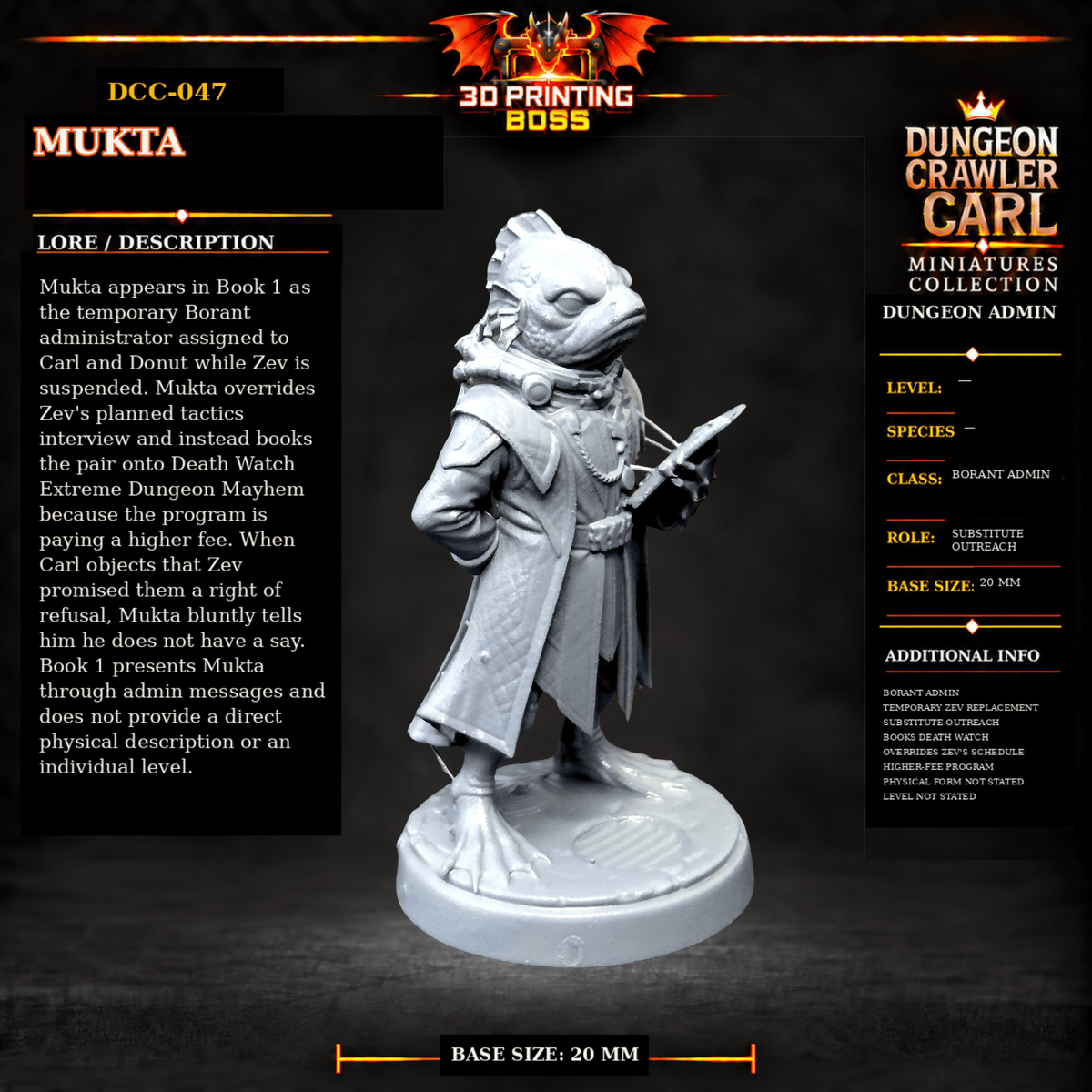 Fantastic Plants and Rocks Tabletop Terrain Mukta / Yes 3D Printed Dungeon Crawler Carl Miniature Collection Book One DCC-047 - Mukta - 32mm