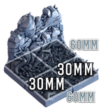 3D Printed Cast n Play Death x Tiles - Forest Set 28mm 32mm D&D