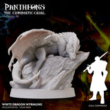 3D Printed Sordane Publishing Wyrmling White Dragon Pantheons - The Chromatic Cabal 28 32mm D&D