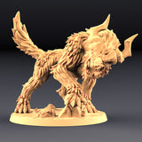 3D Printed Artisan Guild Vesdra on Gorefang (Worg) Orc Barbarians Set  28mm 32mm