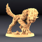 3D Printed Artisan Guild Vesdra on Gorefang (Worg) Orc Barbarians Set  28mm 32mm