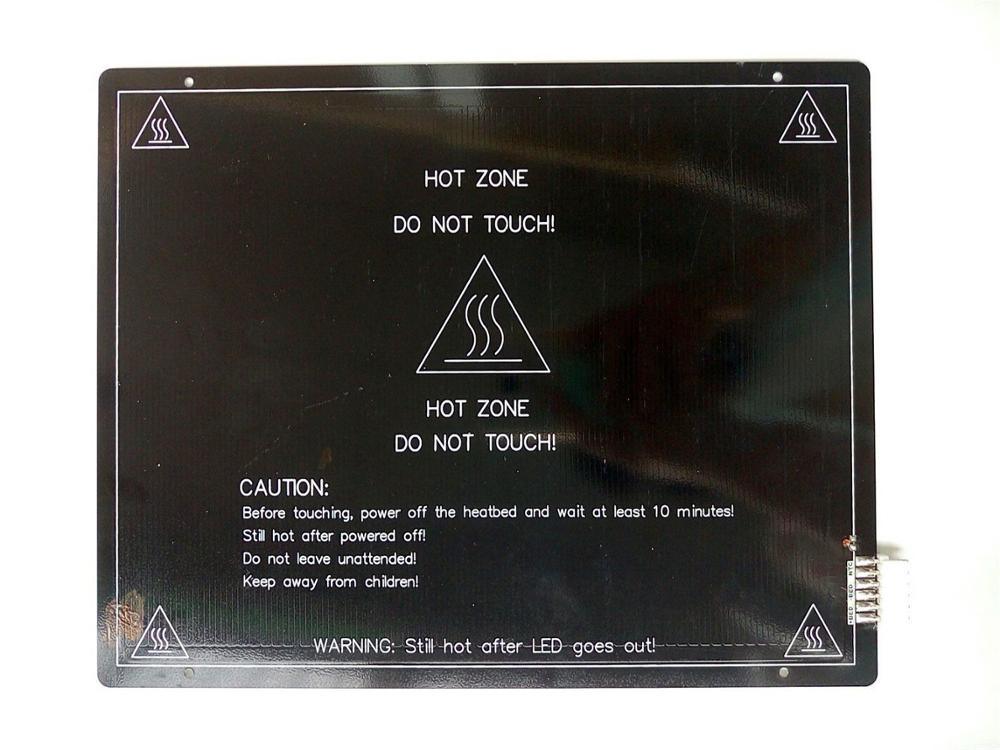 Charming Terrain 300*300mm 3D Printer MK3A PCB Heatbed Print Plate 12/24v 300mm x 300mm x 3mm