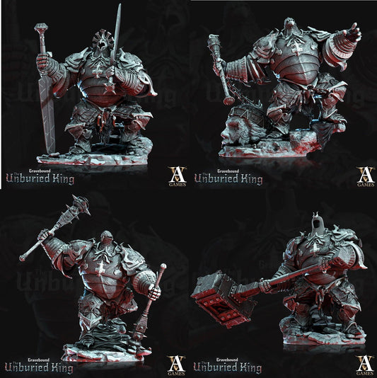 3D Printed Archvillain Games Arma Tenebris - Gravebound The Unburied King 28 32mm D&D - 3D Printing Boss 