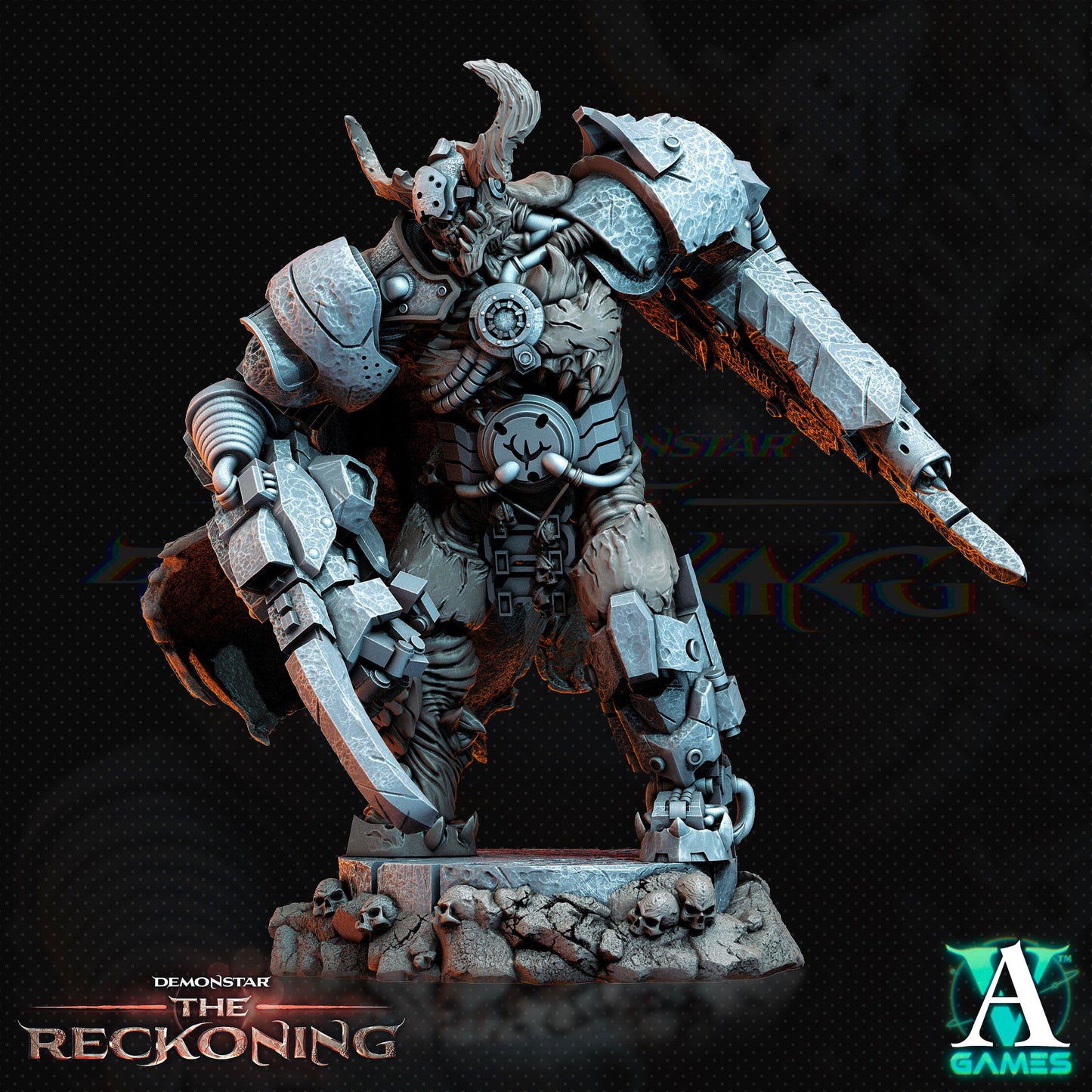 3D Printed Archvillain Games Armari Headhunters Demonstar - The Reckoning 28 32mm D&D - 3D Printing Boss 