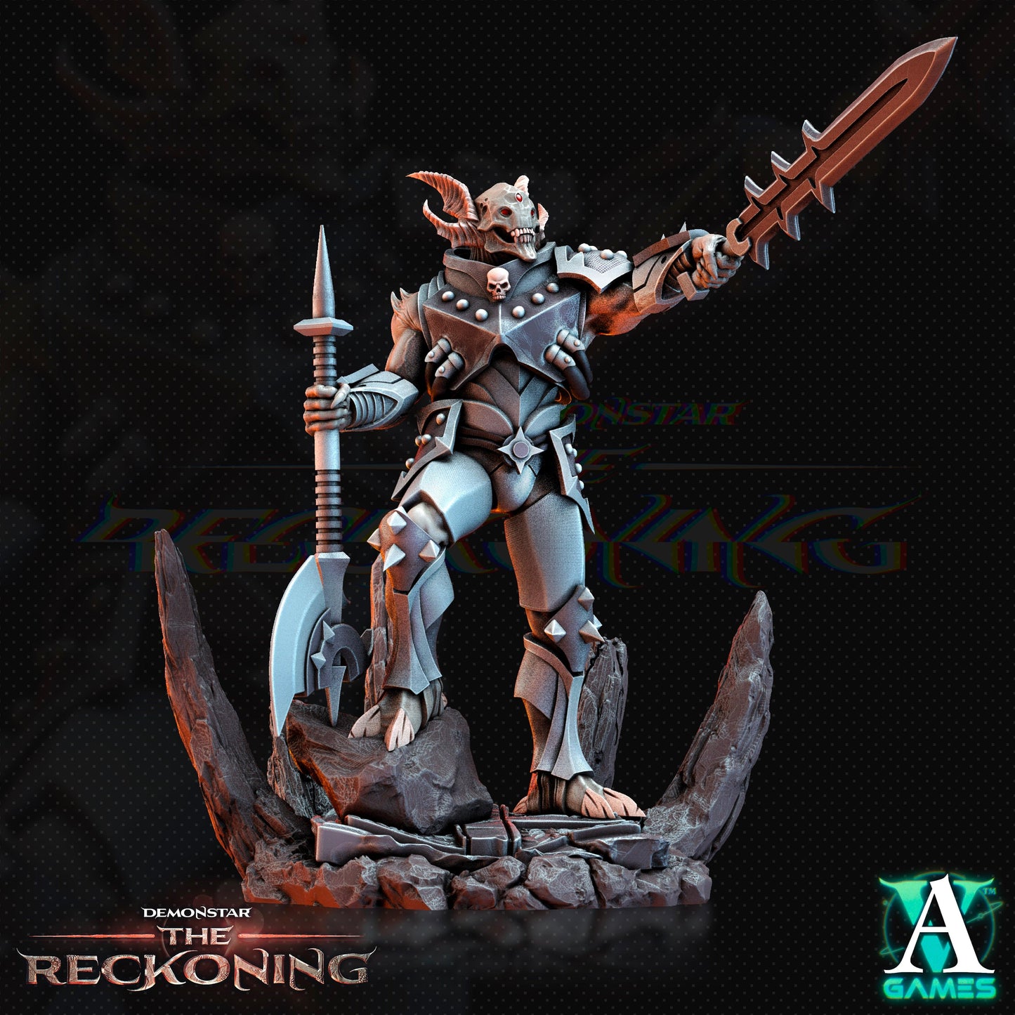 3D Printed Archvillain Games Armari Light Infantry Demonstar - The Reckoning 28 32mm D&D - 3D Printing Boss 