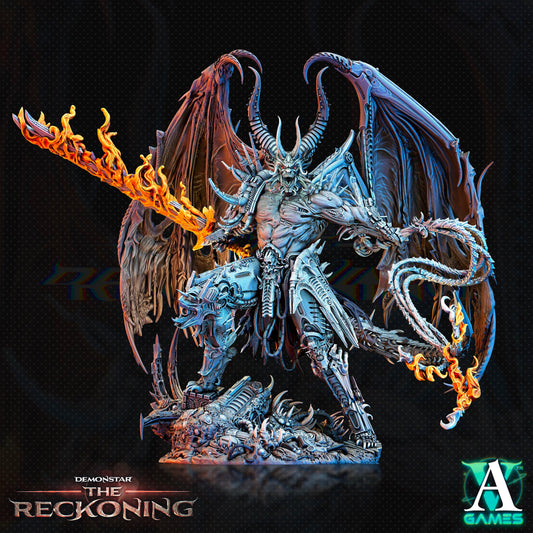 3D Printed Archvillain Games Armaros Galactic Chaoslord Demonstar - The Reckoning 28 32mm D&D - 3D Printing Boss 