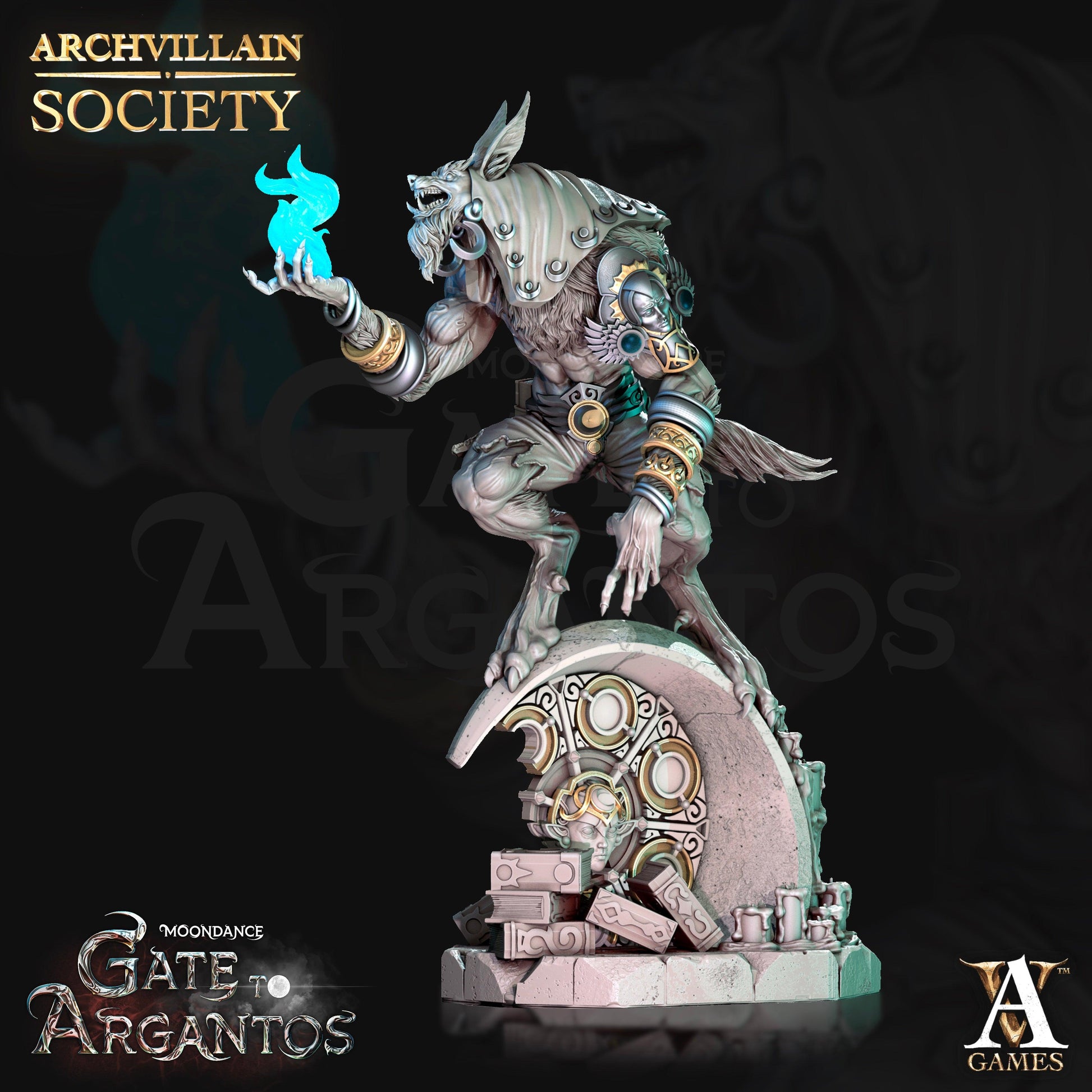 3D Printed Archvillain Games Auric Lintor Professor Moondance - Gate to Argantos 28 32mm D&D - 3D Printing Boss 