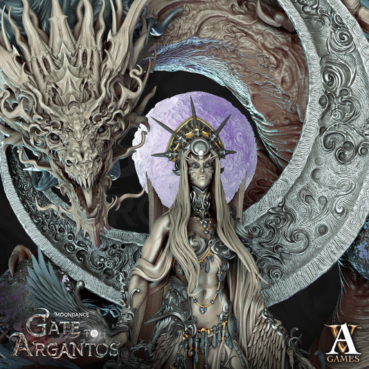 3D Printed Archvillain Games Celadren Lady of the Moon Moondance - Gate to Argantos 28 32mm D&D - 3D Printing Boss 