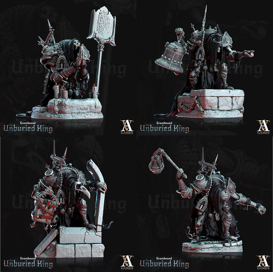 3D Printed Archvillain Games Fulgor Mortis - Gravebound The Unburied King 28 32mm D&D - 3D Printing Boss 