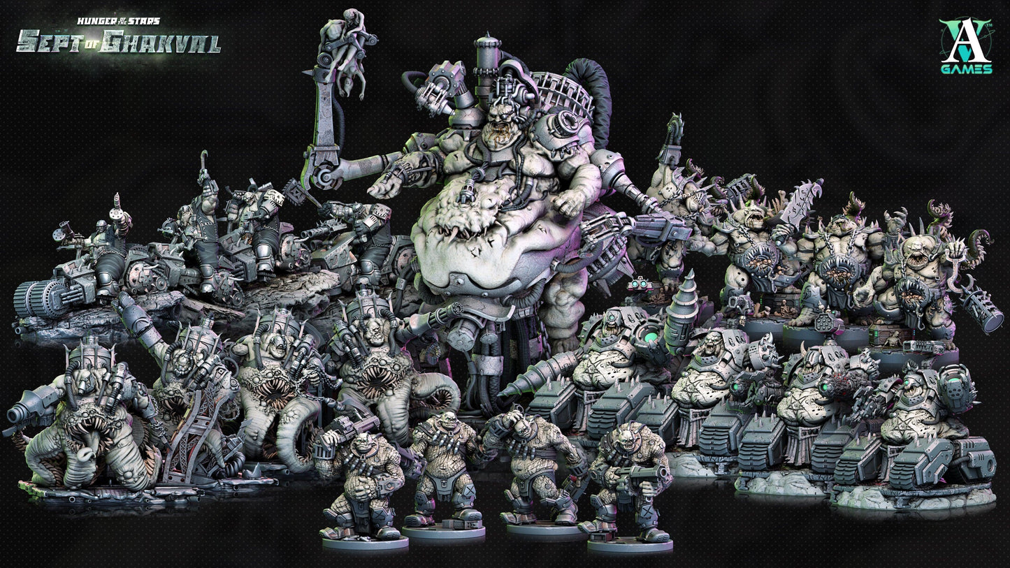 3D Printed Archvillain Games Ghakval Artillery Hunger of the Stars 28 32mm D&D - 3D Printing Boss 