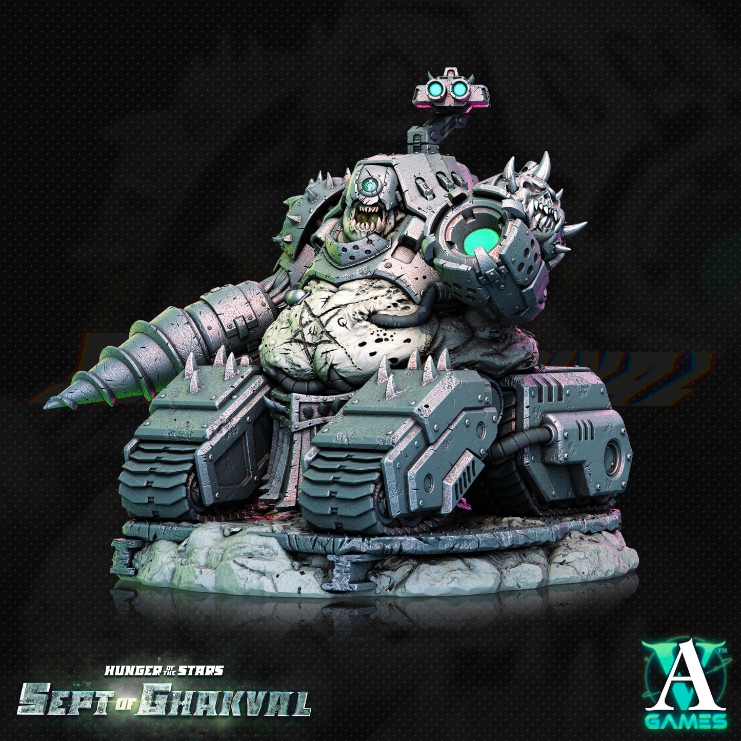 3D Printed Archvillain Games Ghakval Artillery Hunger of the Stars 28 32mm D&D - 3D Printing Boss 