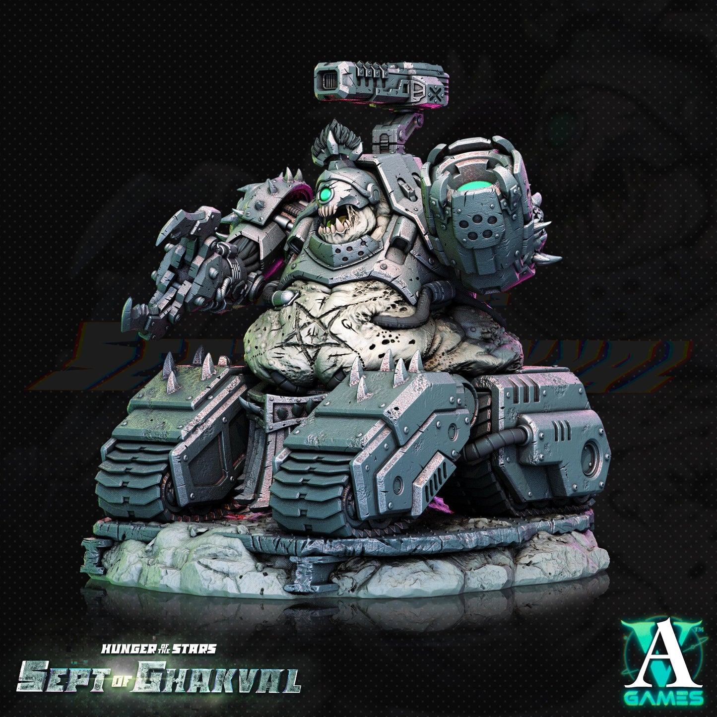 3D Printed Archvillain Games Ghakval Artillery Hunger of the Stars 28 32mm D&D - 3D Printing Boss 