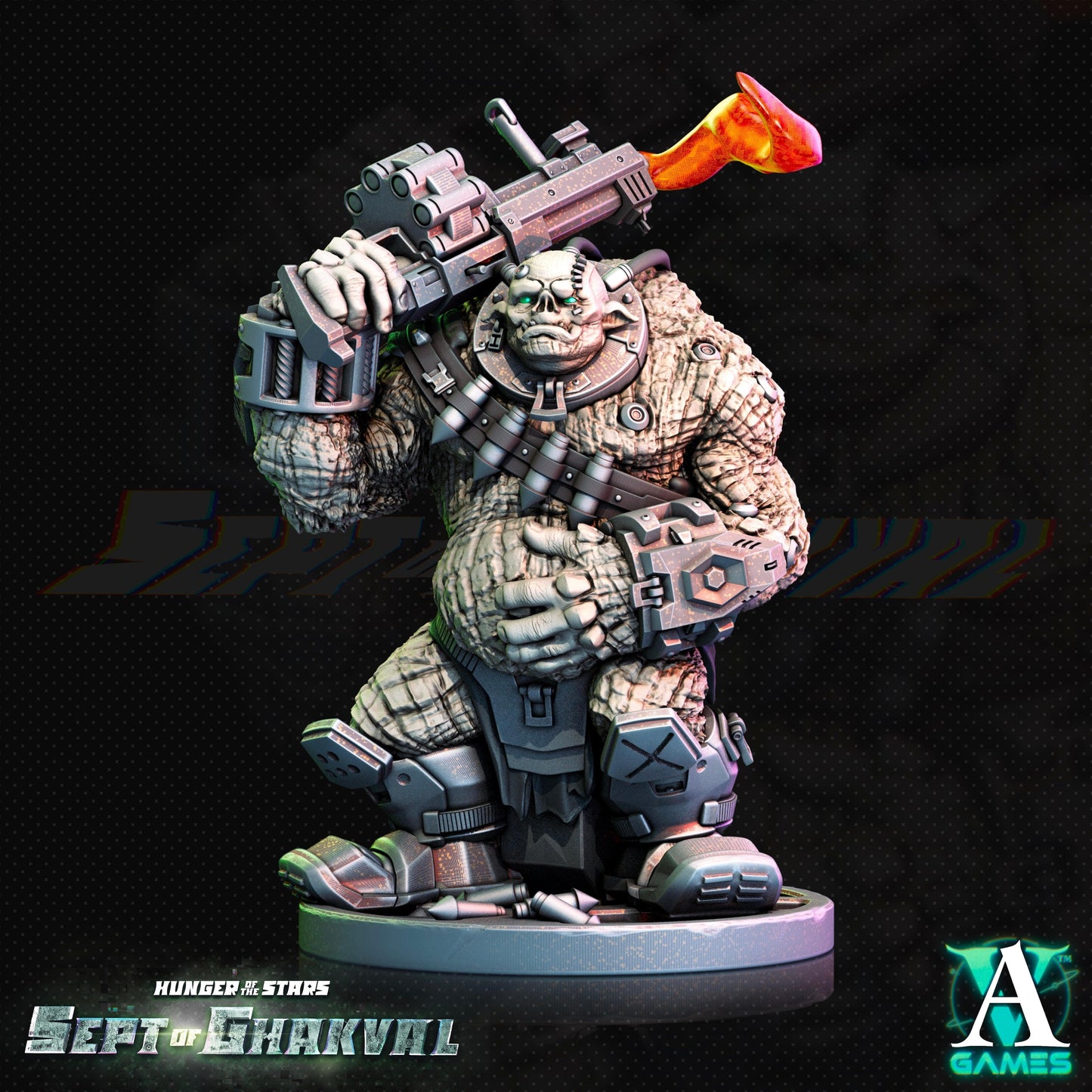 3D Printed Archvillain Games Ghakval Ghu Grunts Hunger of the Stars 28 32mm D&D - 3D Printing Boss 